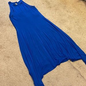 Altar’d State Royal Blue Handkerchief Hem Maxi medium large